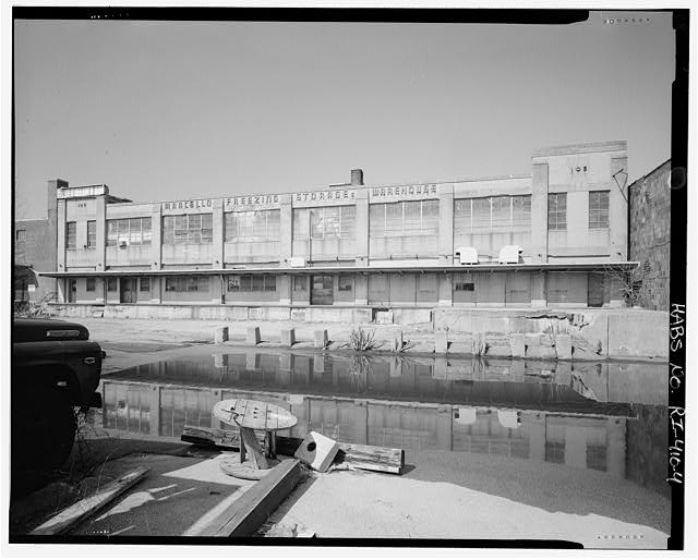 4. View facing west from Terminal Way, showing the facade...