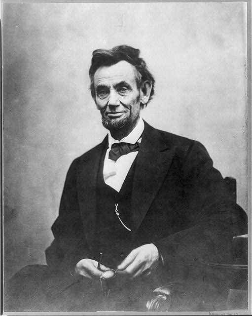 [Abraham Lincoln, three-quarter length portrait, seated...