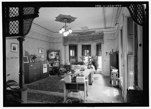 Second floor, Camilla Hegeler's room, view form bath...