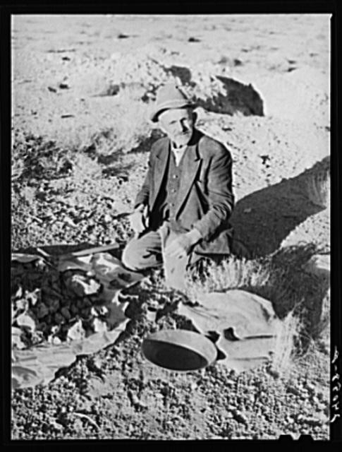 Rocky Mountain George, old prospector, born in badlands...