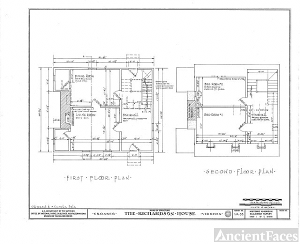 HABS VA,48-CROK.V,1- (sheet 1 of 7) - Richardson House,...