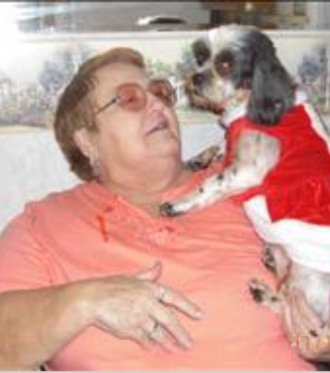 Betty Mae Bulian (nee Luce) and her beloved dog Tess