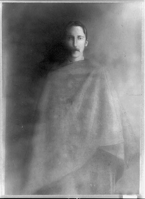 [Robert Louis Stevenson, three-quarter length portrait,...