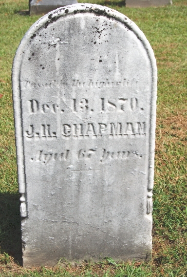 Jacob Chapman Grave Stone