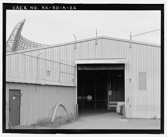 22. View of vehicle entrance to passageway link system...