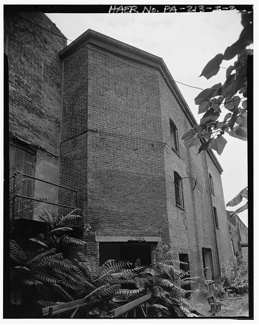 2. Building I west elevation, oblique of three story...