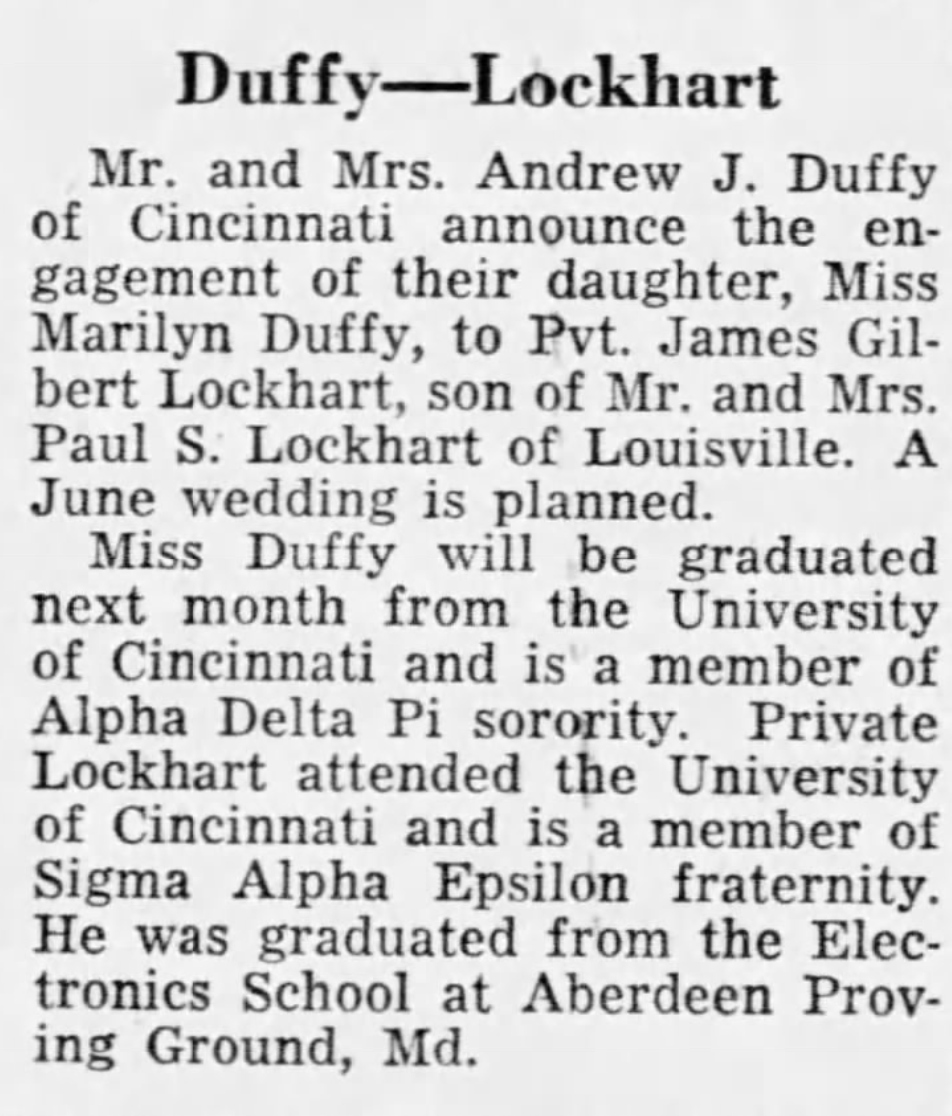 Duffy-Lockhart Engagement Announcement 