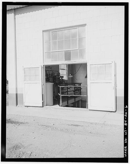 6. DOOR DETAIL EAST SIDE. - Ogden Arsenal, Boiler House,...