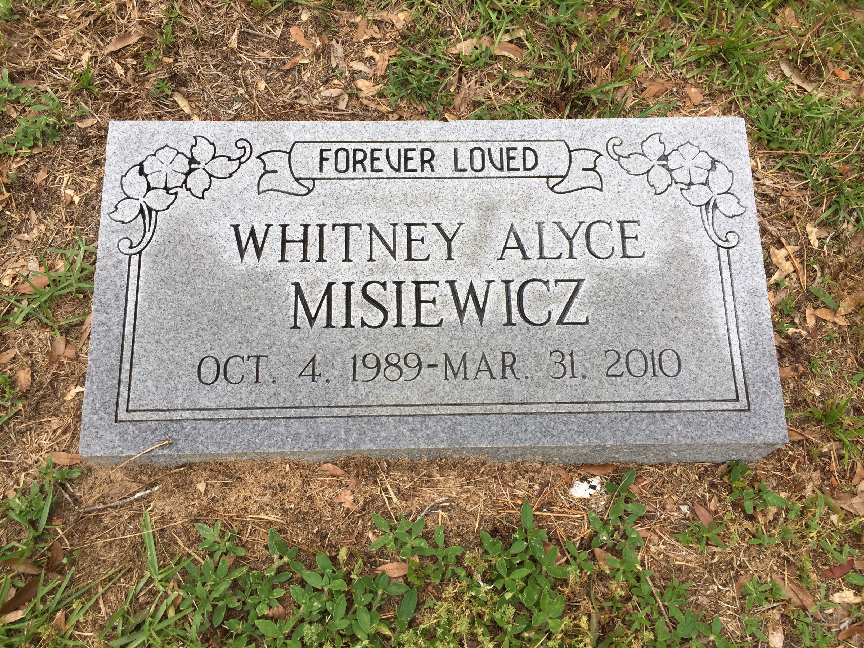 Whitney Alyce Misiewicz Gravesite