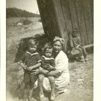 Mother and sons