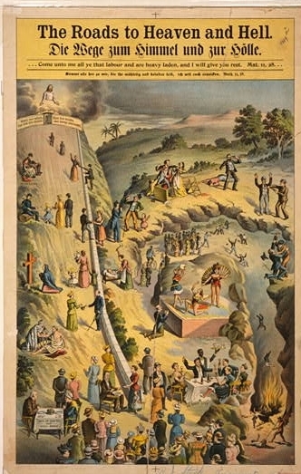 The roads to Heaven and Hell
