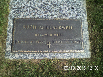 Ruth M. Blackwell Gravesite