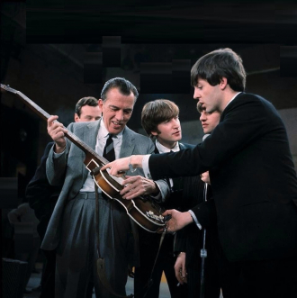 Ed Sullivan and the Beatles.