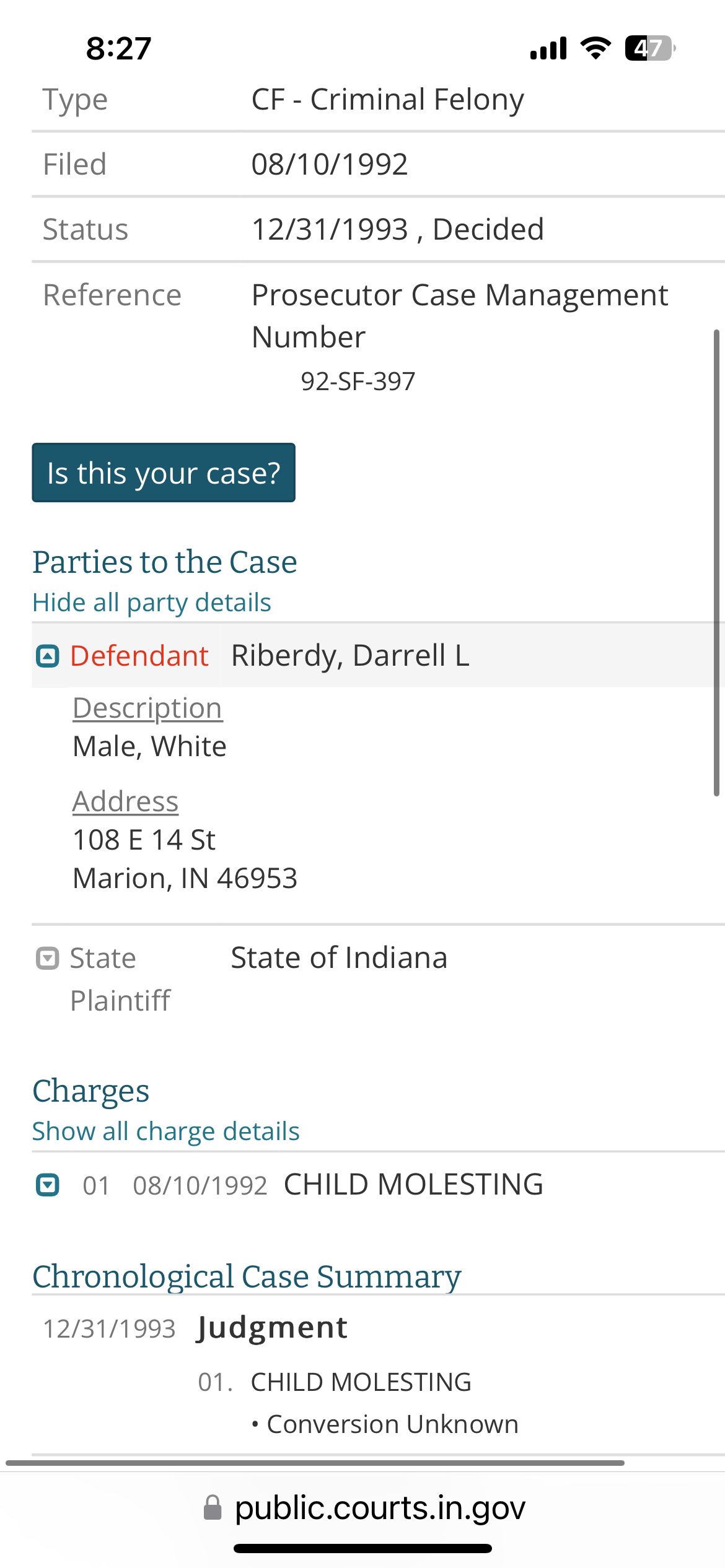 Darrell L Riberdy