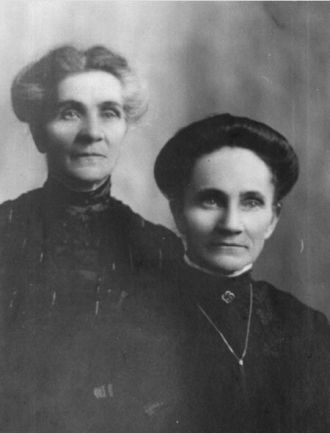 Angeline Chartrand Kroetsch & sister Amelia