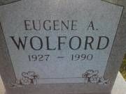 Eugene A Wolford gravesite