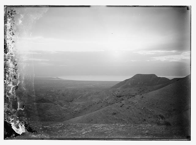 Dead Sea sunrise from Neby Mousa [i.e., Nebi Musa]