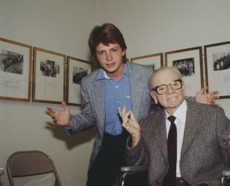 James Cagney and Michael J. Fox