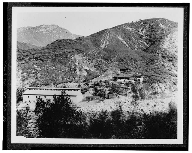 36. SAR-1, OVERVIEW OF POWERHOUSE AND HOUSING AREA FROM...