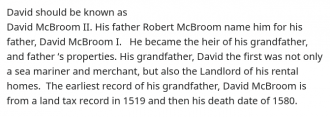 David II McBroom