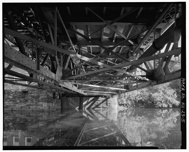 5. Underside of deck showing lower chords, lower chord...
