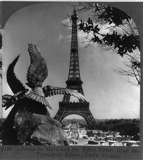 Champ de Mars and the Eiffel Tower from the Trocadero...