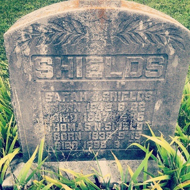 Thomas Nesbitt & Sarah Shields gravesite