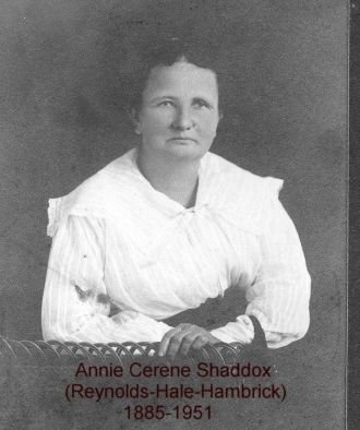 Annie Cerene Shaddox Hale Hambrick