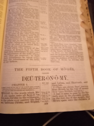 My Mother's bible of her family. Left for Pamela C Thompson. 