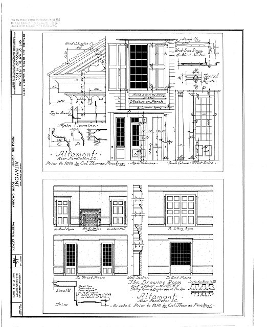 HABS SC,4-PEND.V,3- (sheet 2 of 2) - Altamont, Pendleton,...