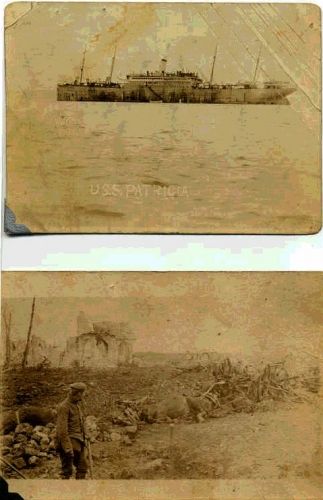WW1 somewhere in Germany, and The USS Patricia.