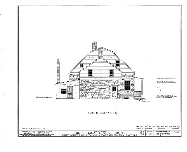 HABS NJ,2-HACK,5- (sheet 3 of 9) - Nicholas Lozier House,...