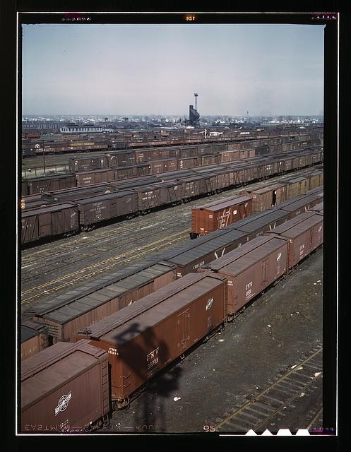 General view of part of the Proviso yard of the Chicago...