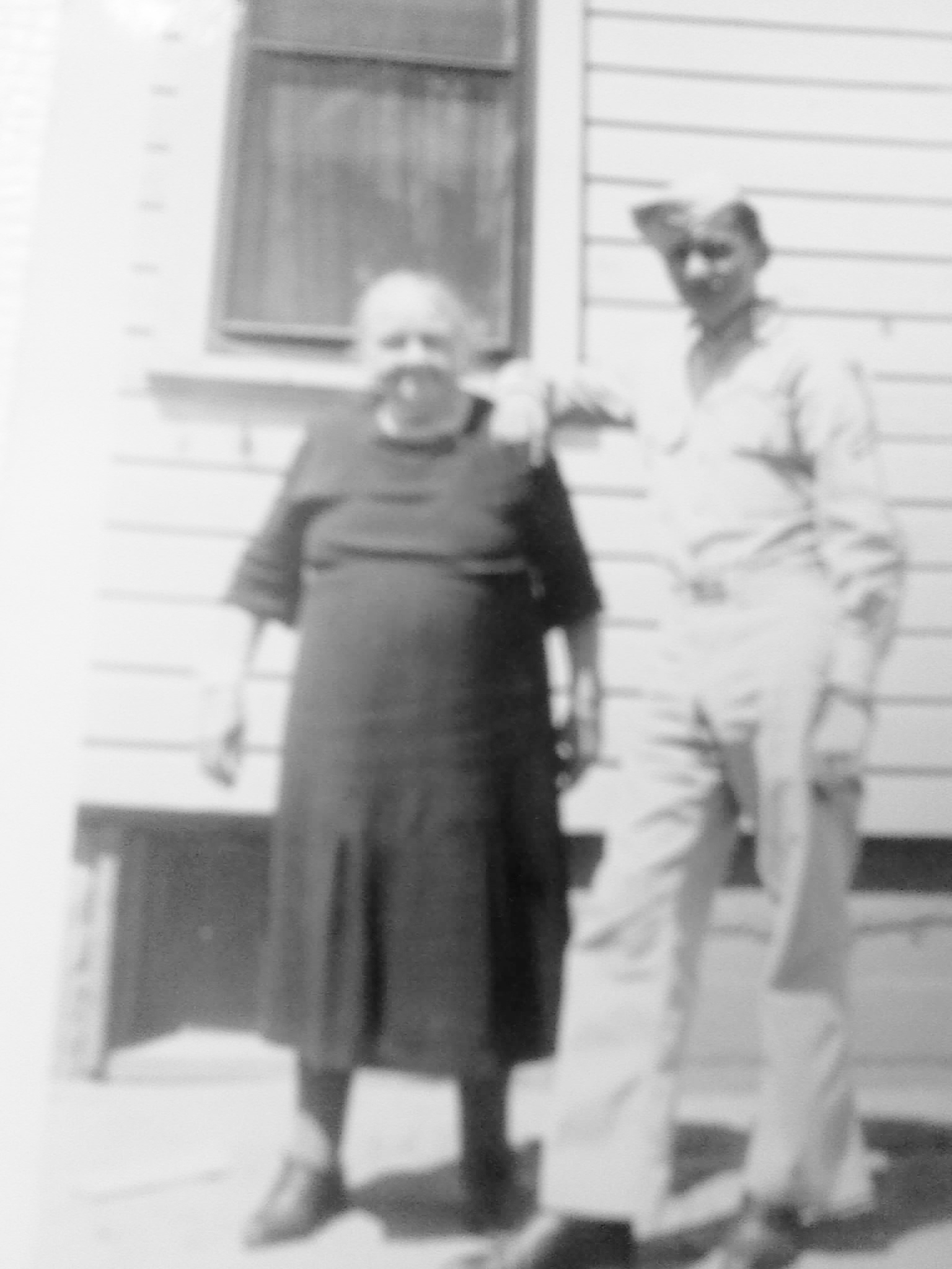 Harold Dalton with his grandmother Mary Katherine Ruppel Schwarztkopf