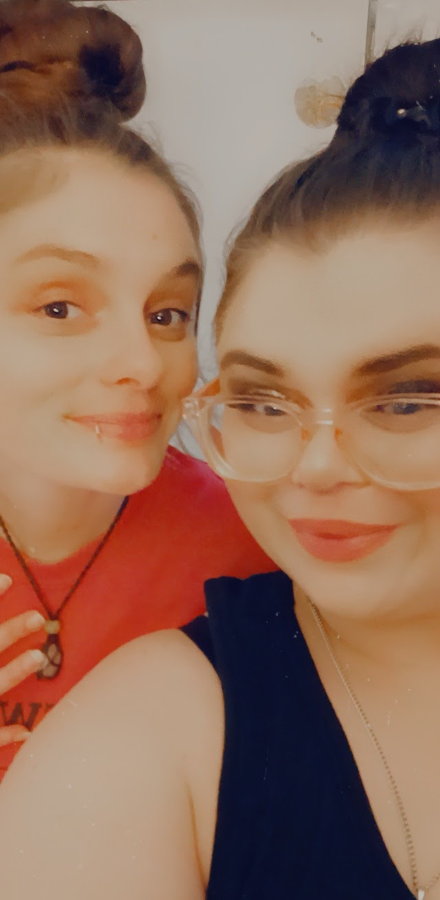 Baby sis and I ! Benny's daughters.