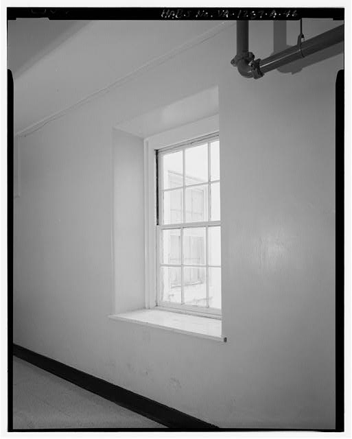 46. Second floor, typical window and surround at central...