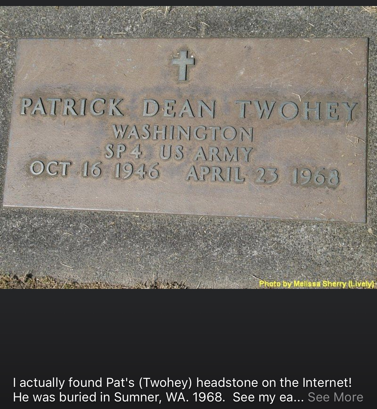 Patrick D. Twohey Gravesite