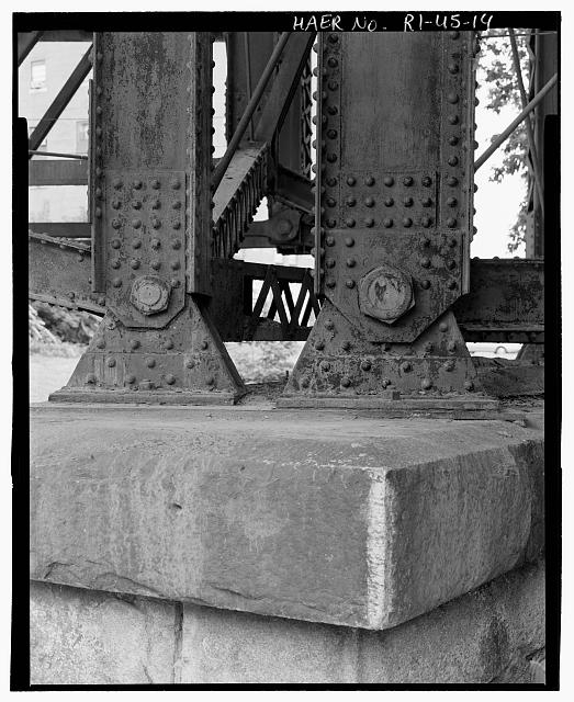 14. Foot detail at pier 1, view north - Court Street...