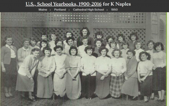 Katherine Jean Napolitano (Naples)McDonald--U.S., School Yearbooks, 1900-2016(1950)Junior Commercial -a