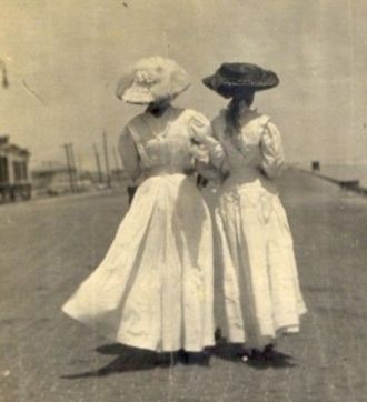 Two Southern Belles on the Seawall