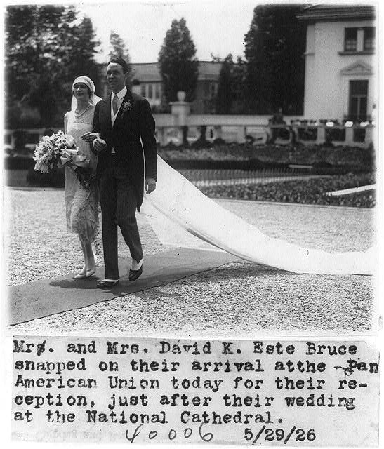 Mr. & Mrs. David K. Este Bruce just after their wedding...
