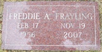 Freddie A Frayling gravesite