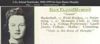 Jean Elaine Murphy-Honan--U.S., School Yearbooks, 1900-1999(1937)