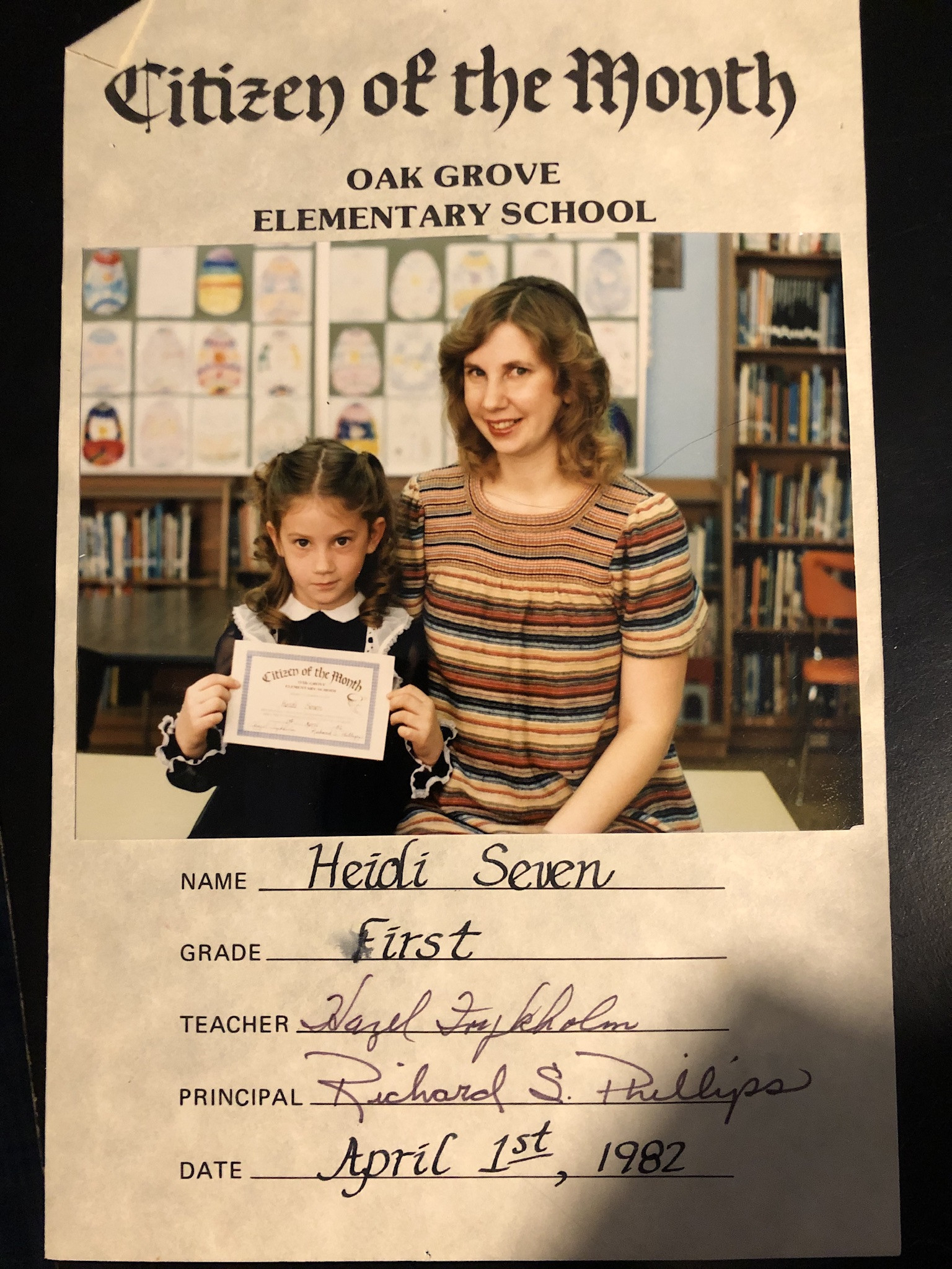 Linda at Oak Grove Elementary 