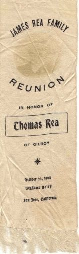 Thomas Rea Reunion Ribbon