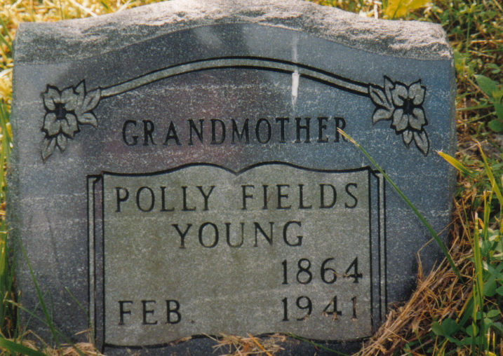 Headstone of Polly Fields Young