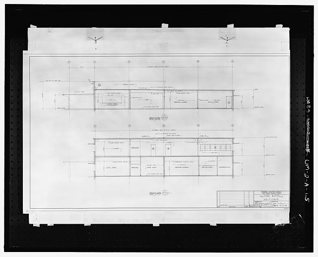 ARCHITECTURAL DRAWING, BUILDING SECTIONS DATED 05/15/1961...