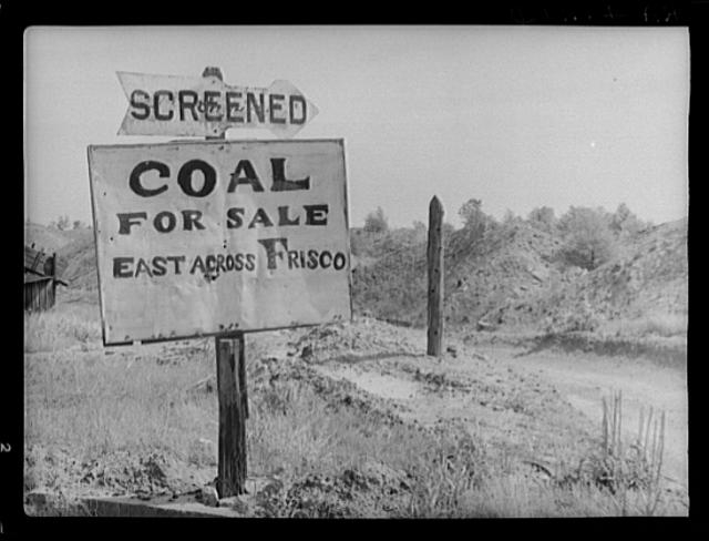 Strip mining dumps. Cherokee County, Kansas