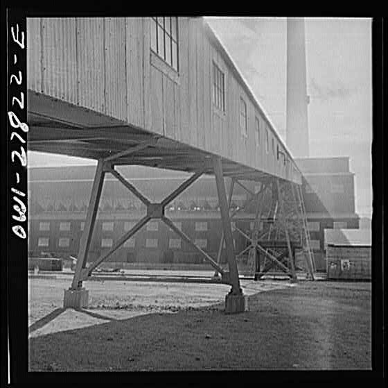 Morenci, Arizona. Conveyor galleries where ore is...