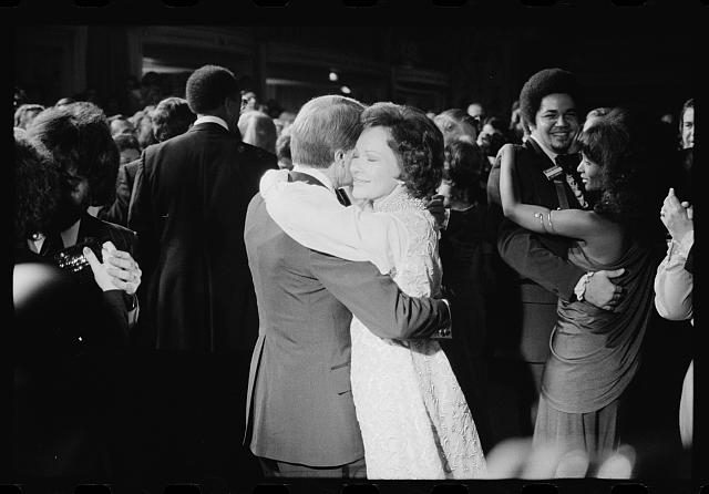 [President Jimmy Carter and First Lady Rosalynn Carter...